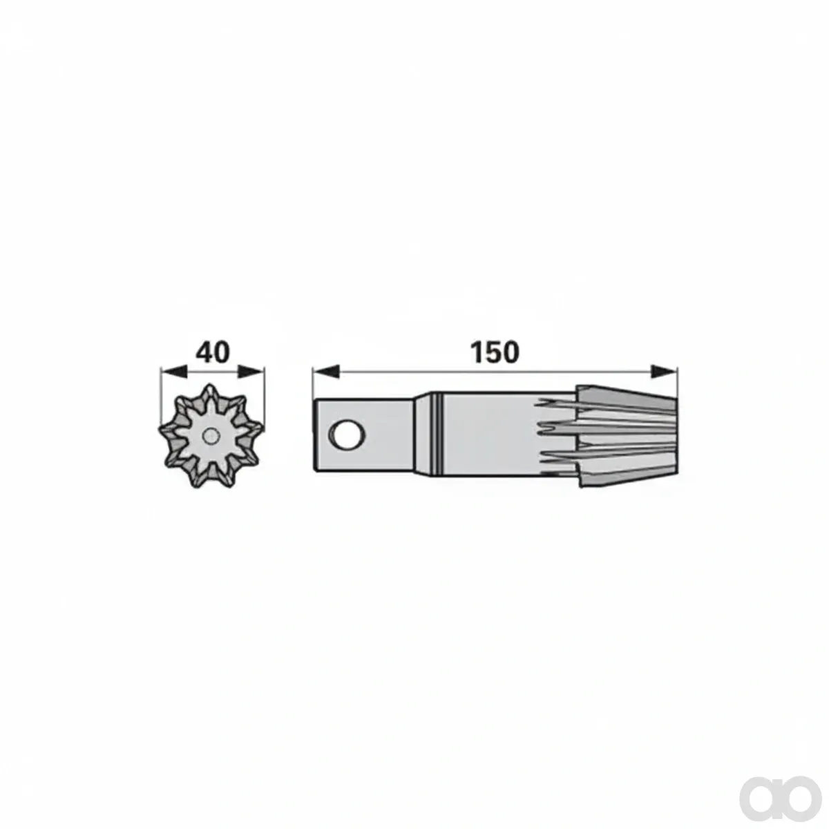 Prillinger - 00453565 - Kegelrad 9 Zaehne, Anstelle Von