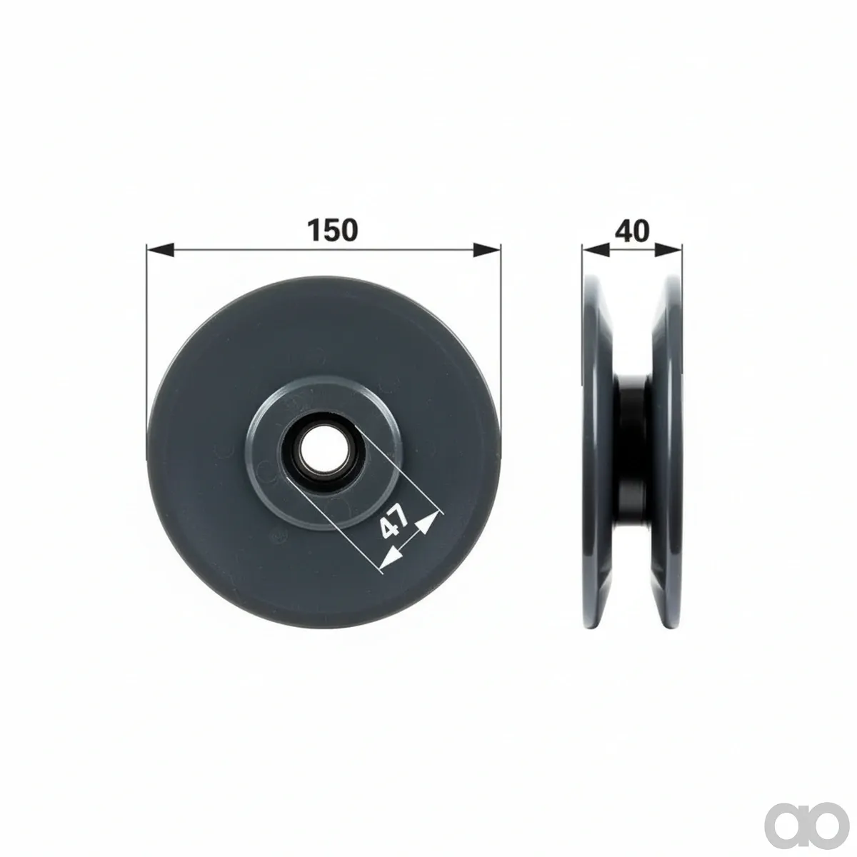 Prillinger - 00462554 - Riemenscheibe Ad: 150 Mm, Anst