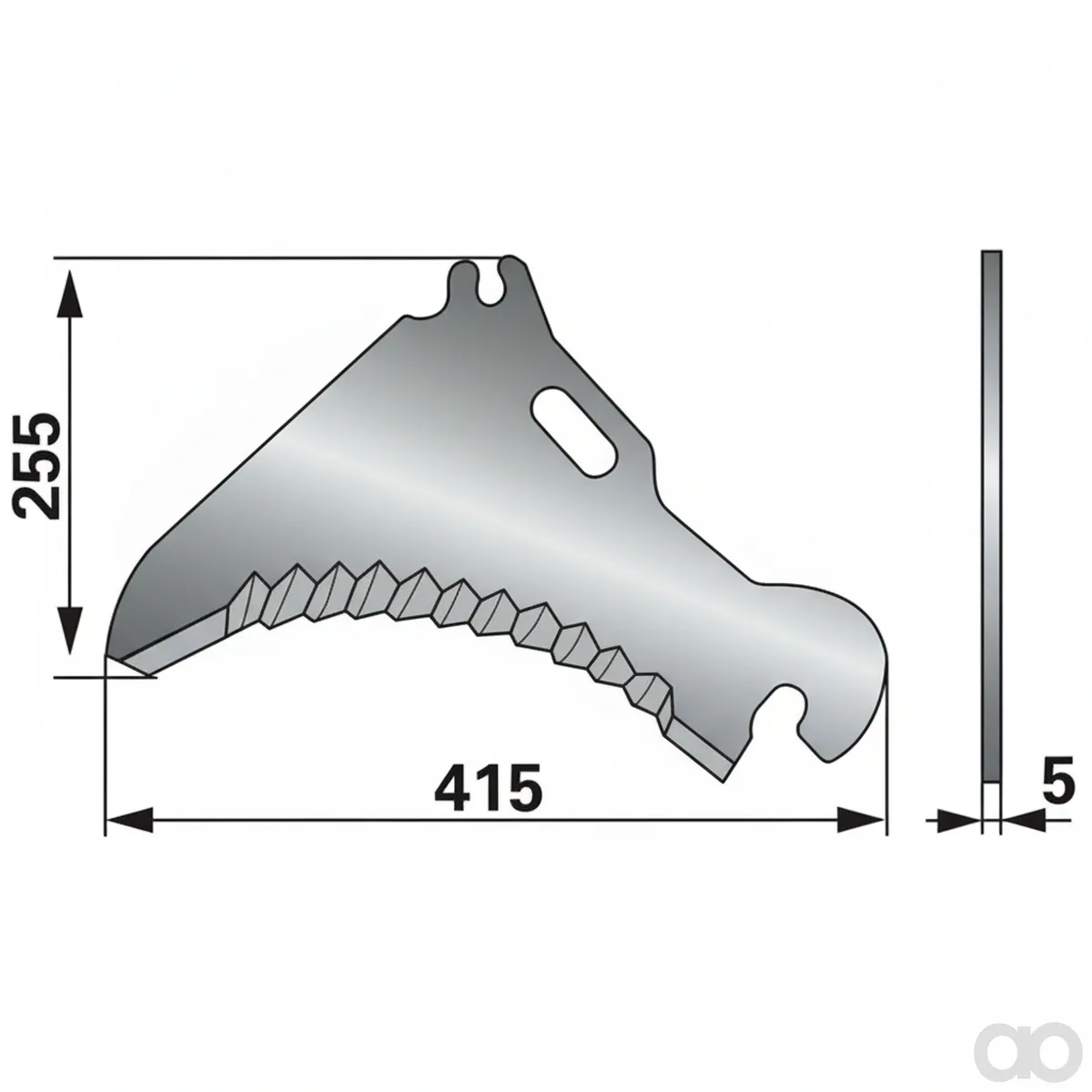 Prillinger - 00470574 - Ladewagenmesser Rotobull Anstelle