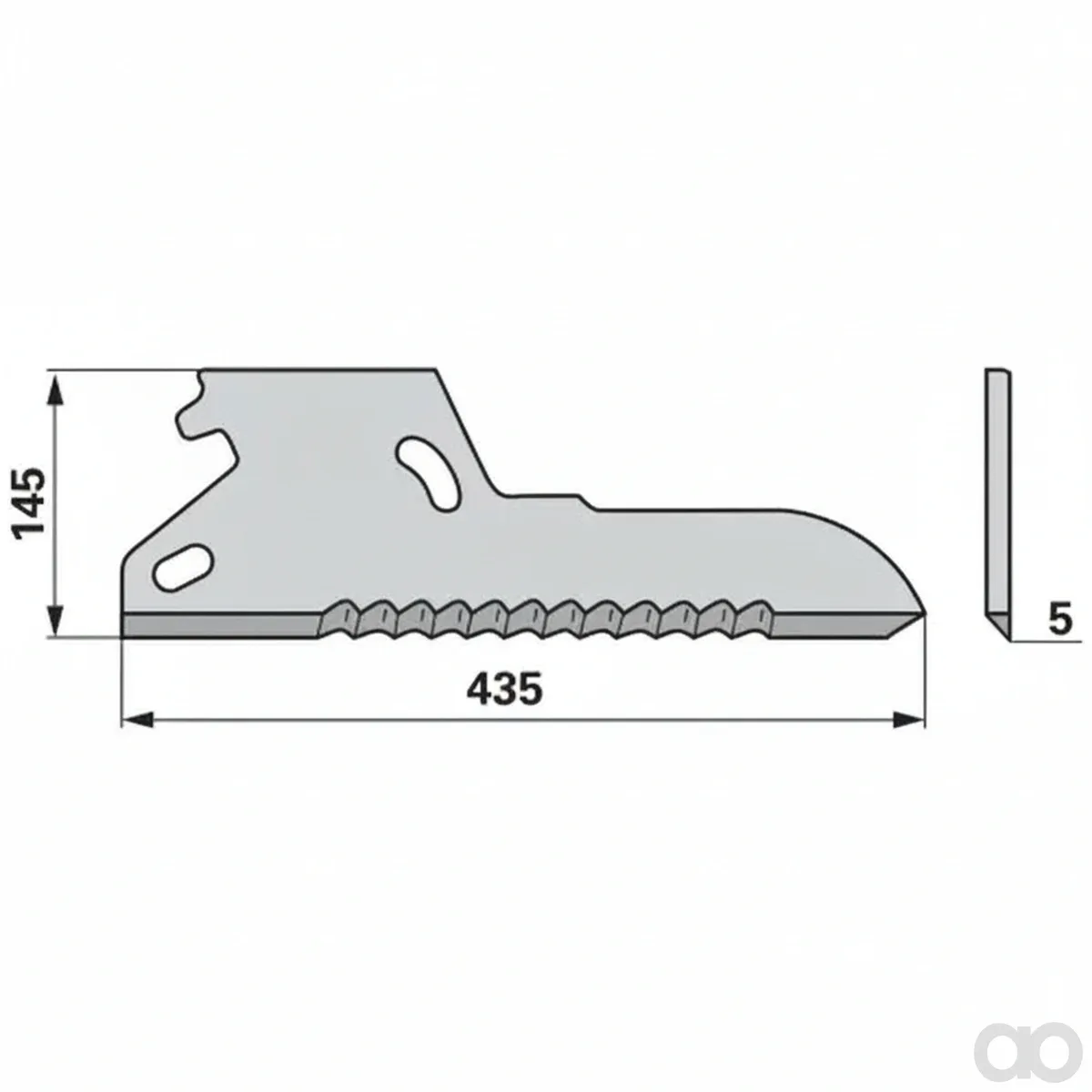 Prillinger - 00470595 - Ladewagenmesser Quadro Unten Anstelle