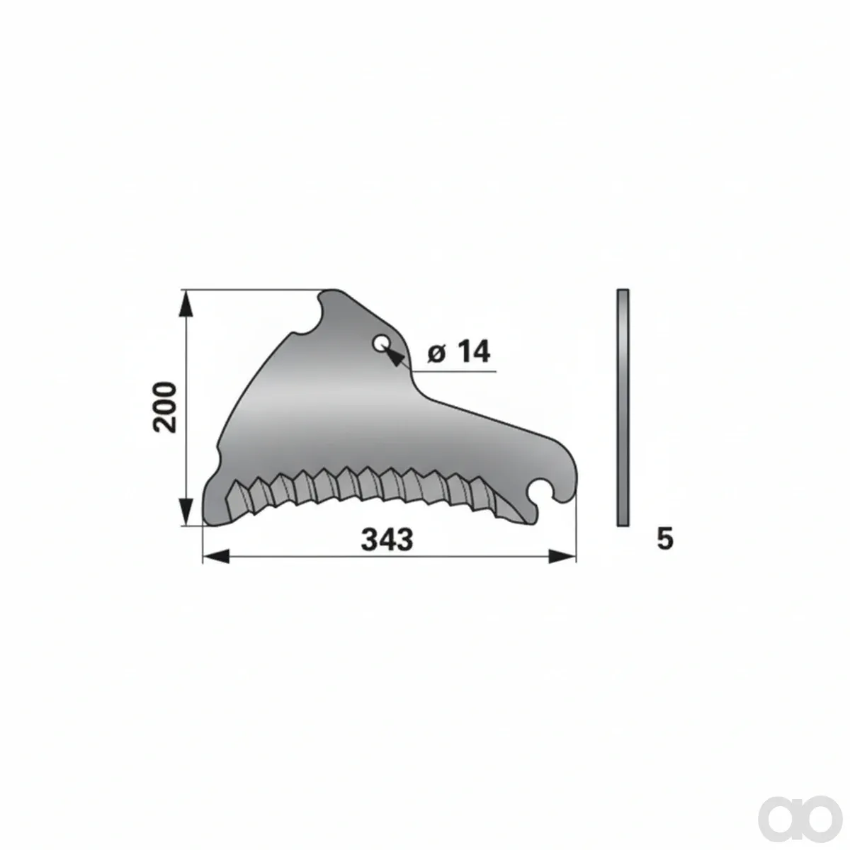 Prillinger - 00470632 - Ladewagenmesser Laserbeschichtet