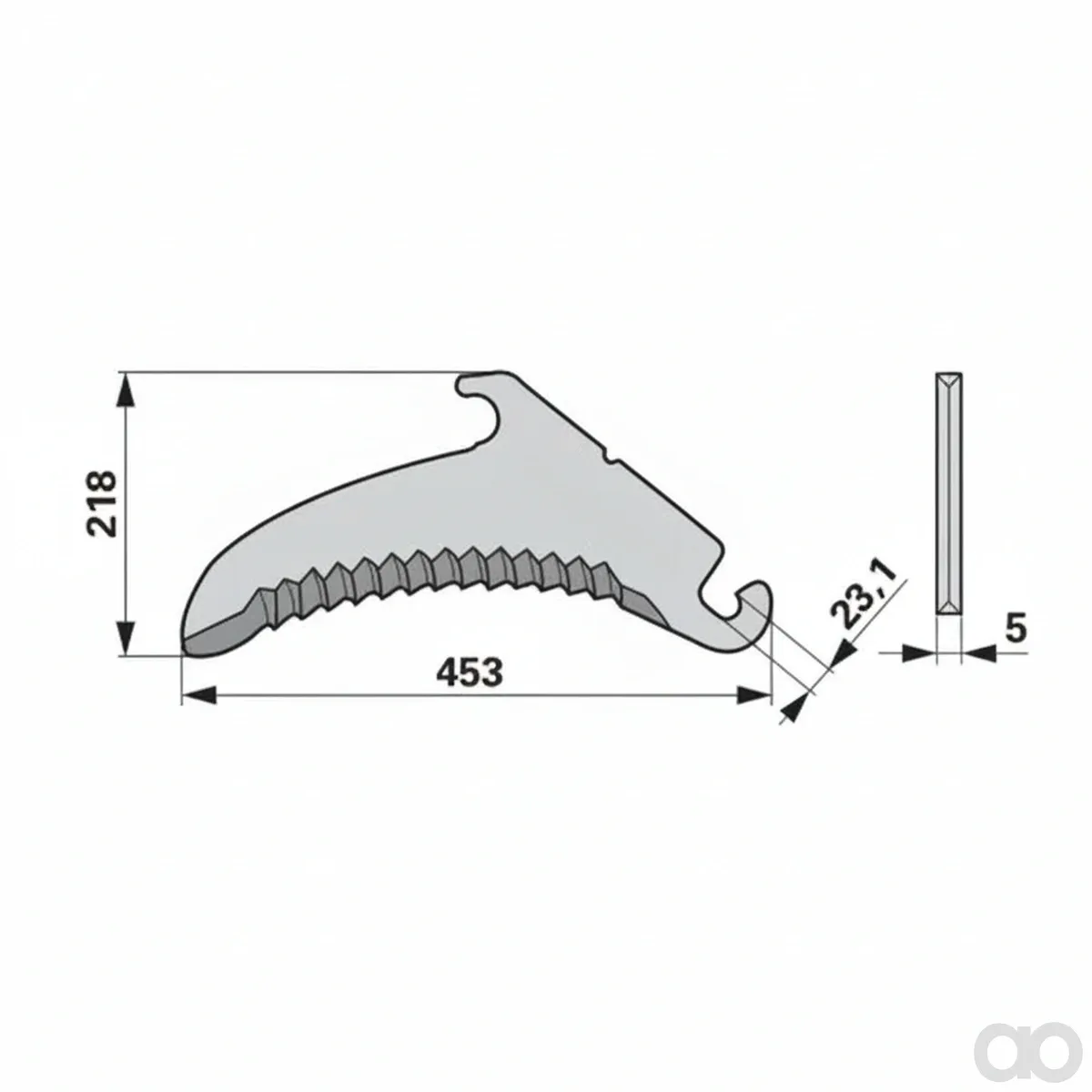 Prillinger - 00470763 - Ladewagenmesser Anstelle Von C