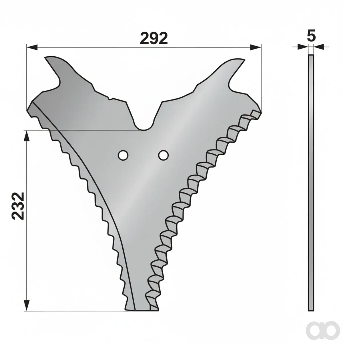 Prillinger - 00470940 - Ladewagenmesser Anstelle Von S