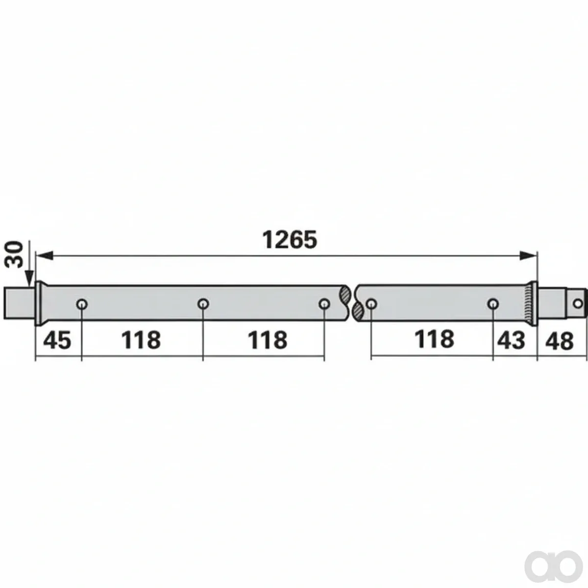 Prillinger - 00476562 - Zinkenrohr 1345 Mm Anstelle Von Poettinger