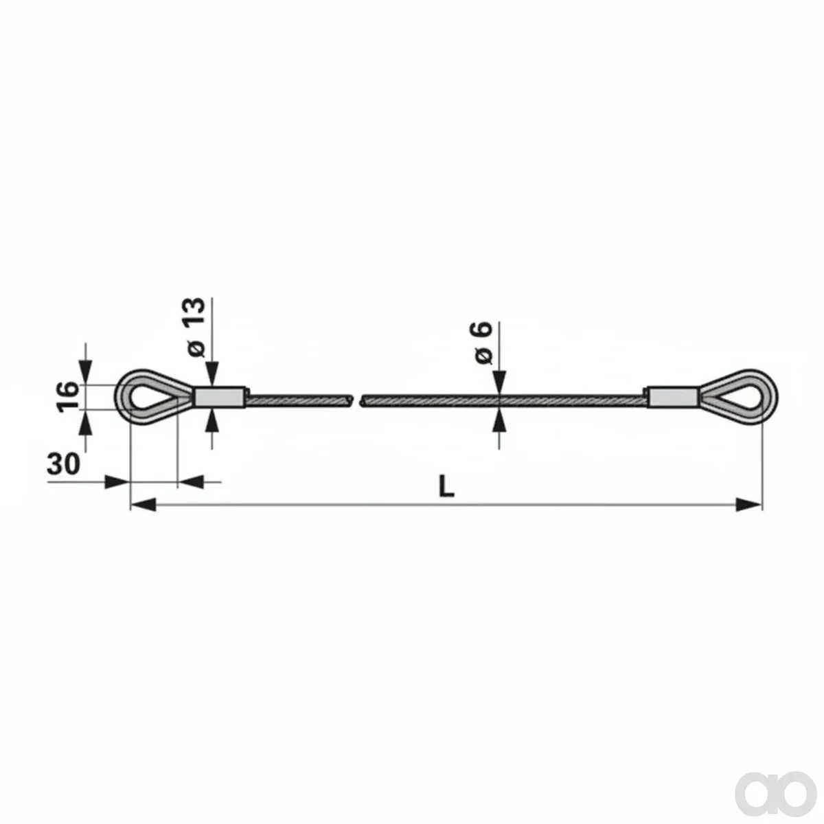Prillinger - 00478080 - Aufzugseil Laenge 4335 Mm fuer Poettinger