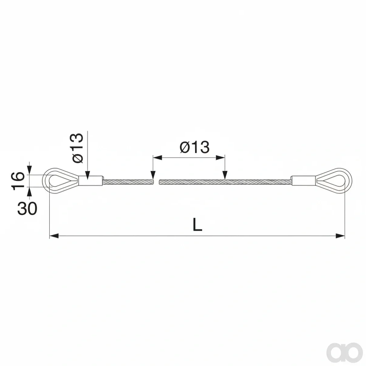 Prillinger - 00478081 - Aufzugseil Laenge 4590 Mm fuer Poettinger