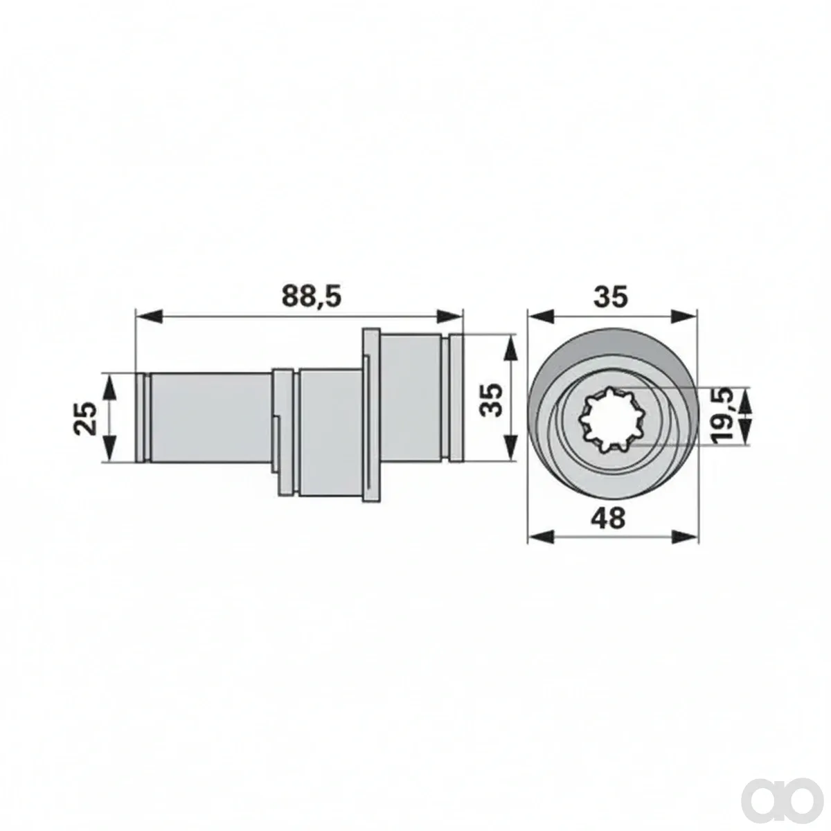 Prillinger - 00480568 - Exzenterwelle Anstelle Von Kuhn
