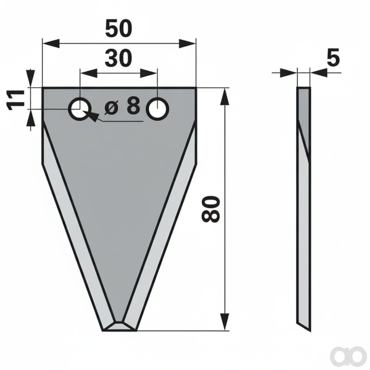 Prillinger - 00485288 - Fraesmesser Gerade Glatt