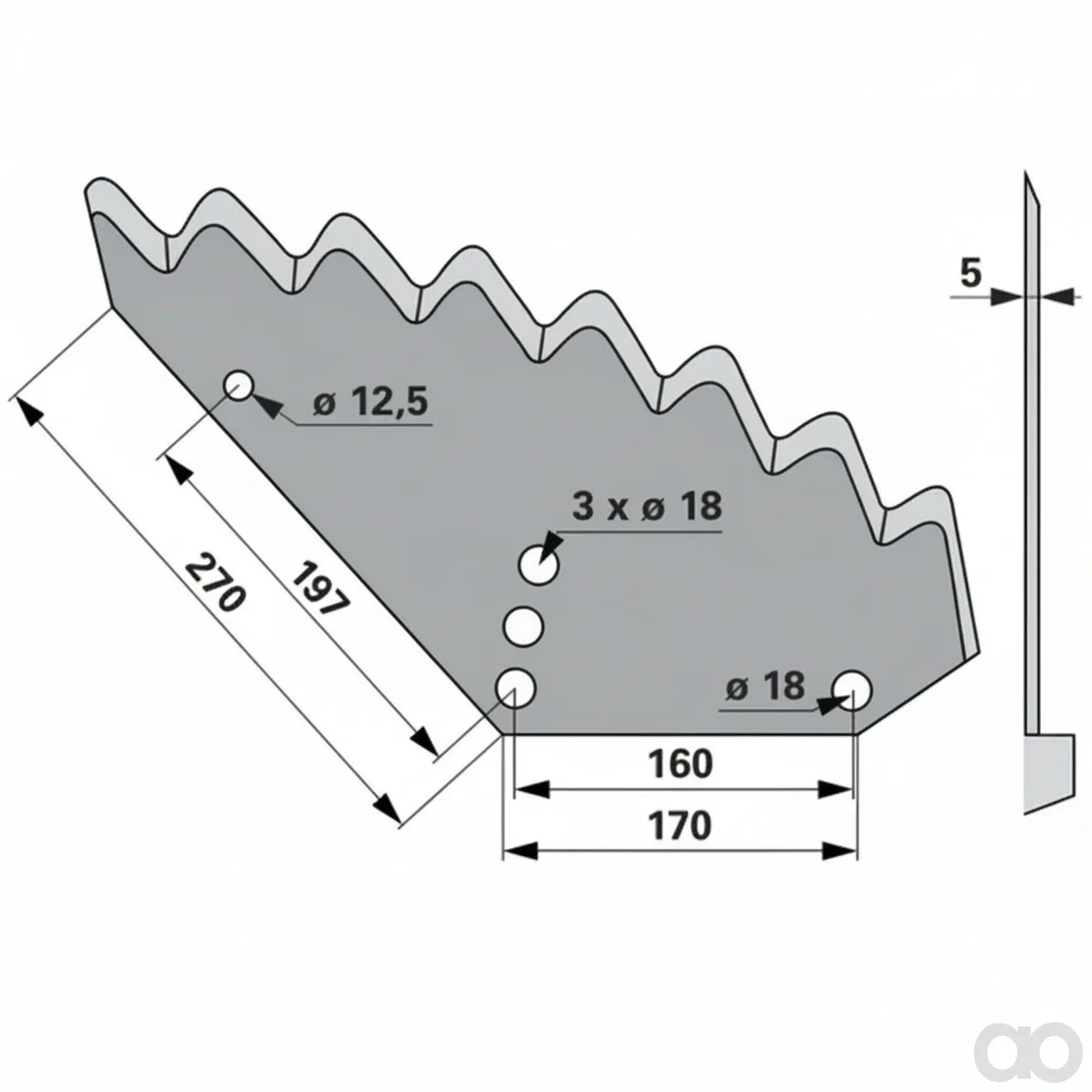 Prillinger - 00485449 - Mischwagenmesser Anstelle Von