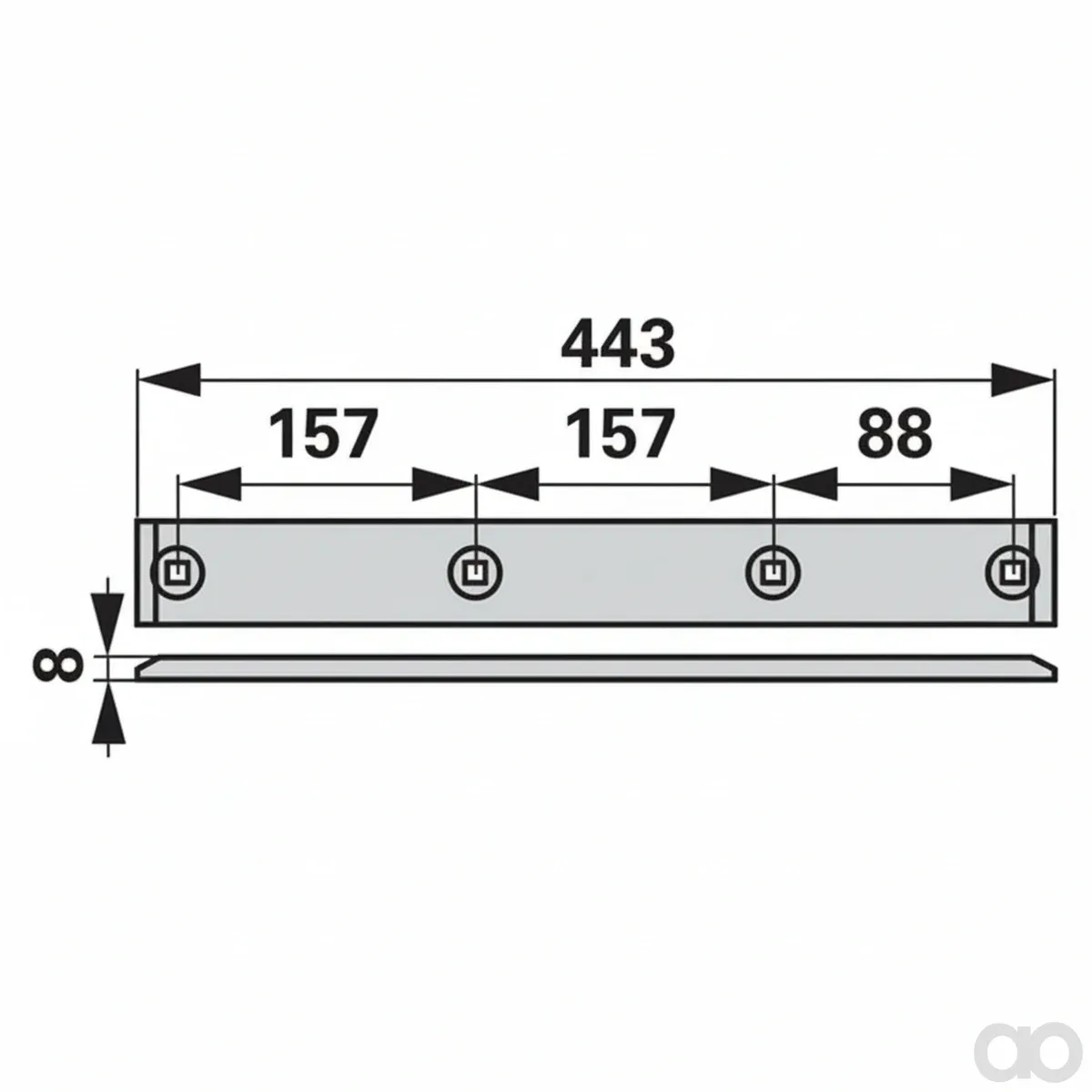 Prillinger - 00501683 - Gleitschiene Anstelle Von Claas