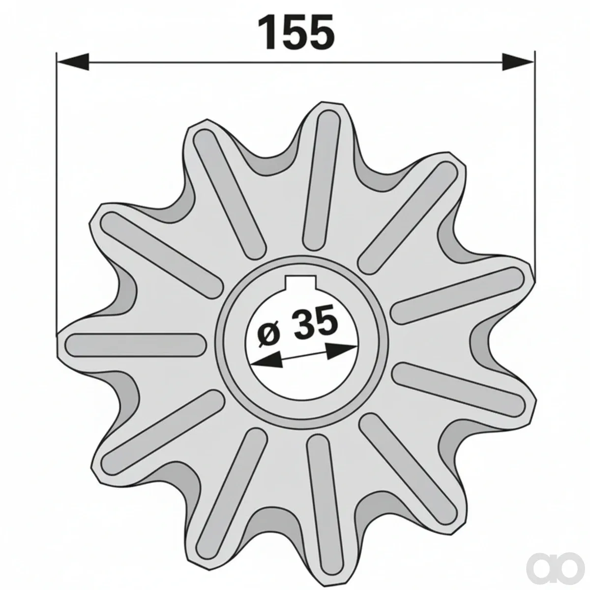 Prillinger - 00501834 - Kettenrad Anstelle Von Claas 7