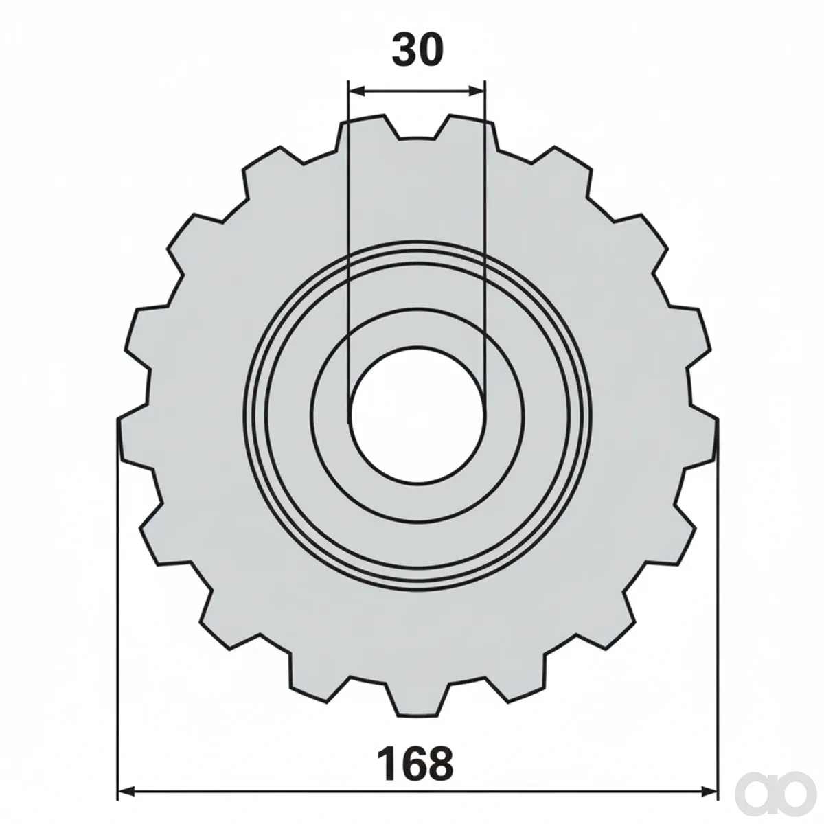 Prillinger - 00505018 - Kettenrad Z=17 Anstelle von Geringhoff