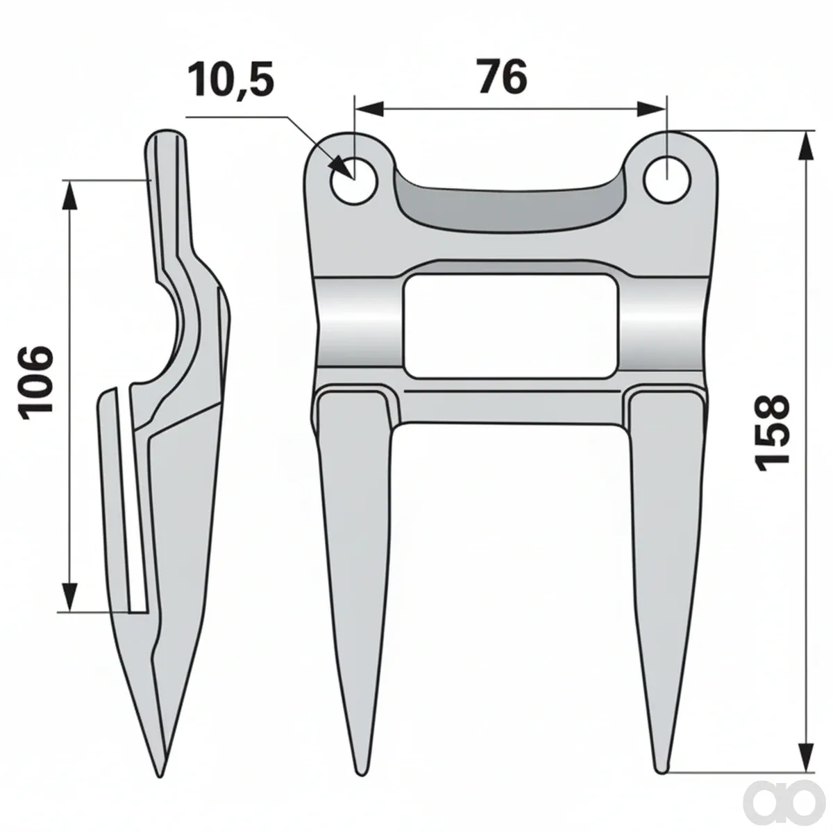 Prillinger - 00512141 - Doppelfinger Anstelle Von John Deere