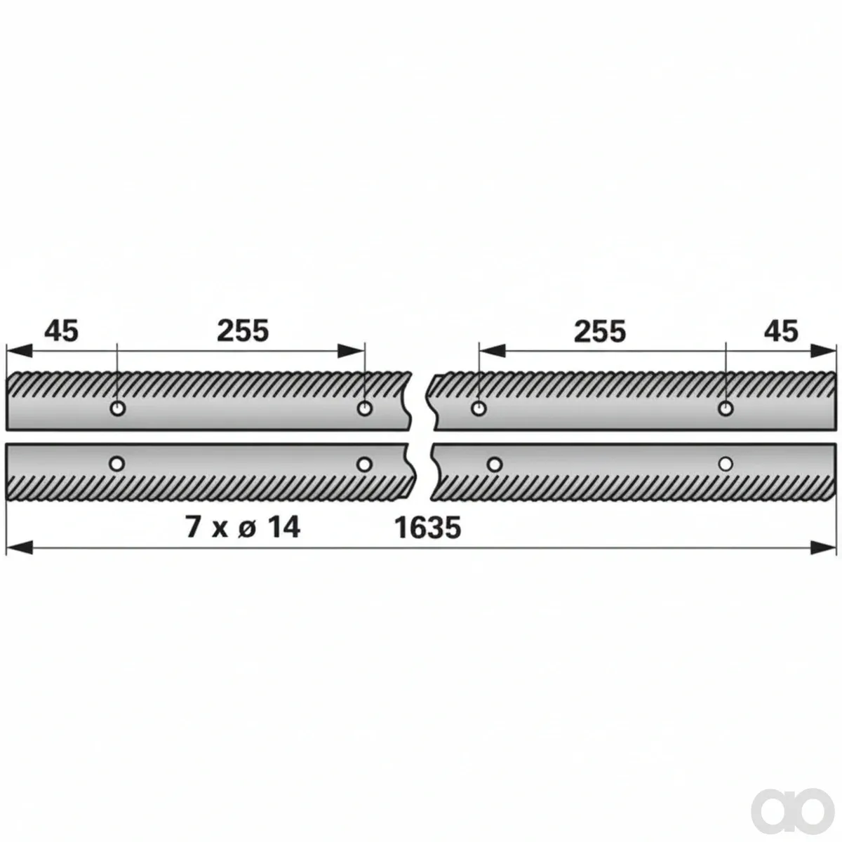 Prillinger - 00512975 - Schlagleistenpaar Re/Li Anstelle Von John Deere