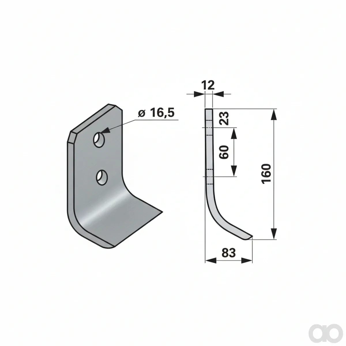 Prillinger - 00530916 - Grabenfraesmesser Anstelle Von