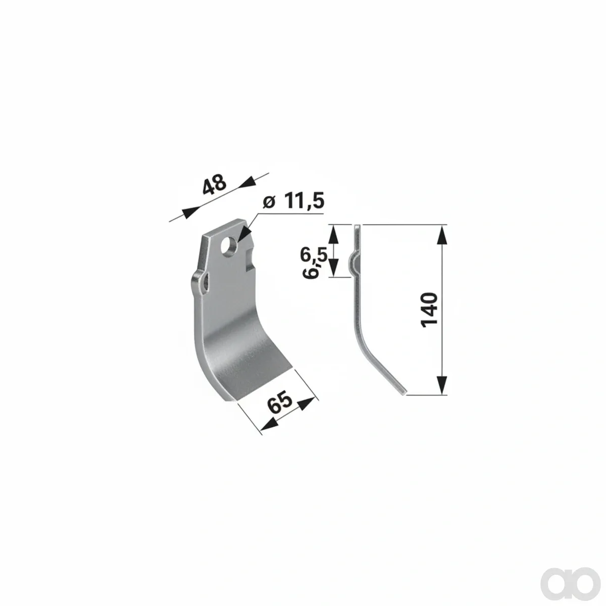 Prillinger - 00530950 - Schlegelmesser 65x6,5 L=140 Lo