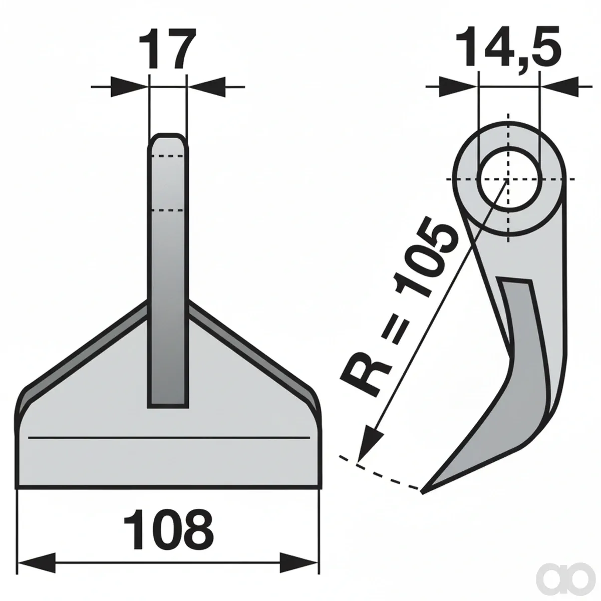 Prillinger - 00531183 - Schlaghammer B=108 H=105 Lo=14