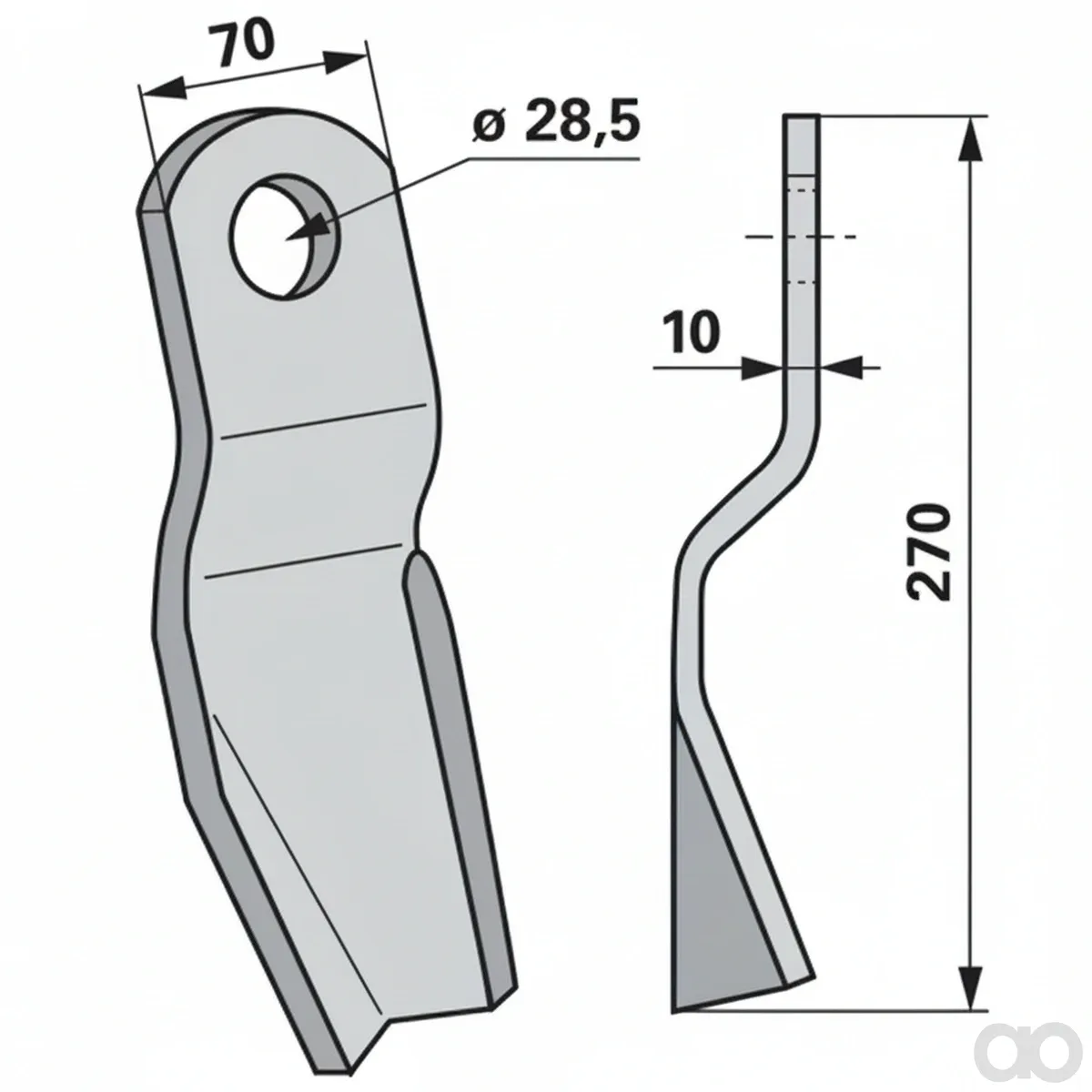 Prillinger - 00531363 - Schlegel Stangen 70X10 L=270 Lo