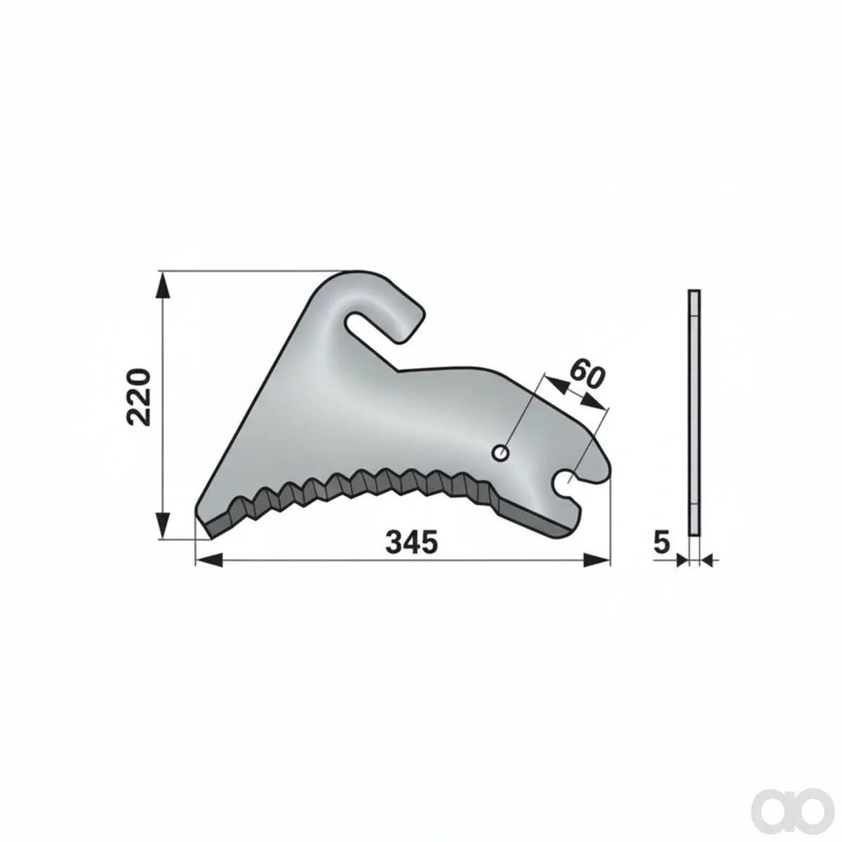 Prillinger - 00540631 - Pressenmesser Anstelle Von Welger