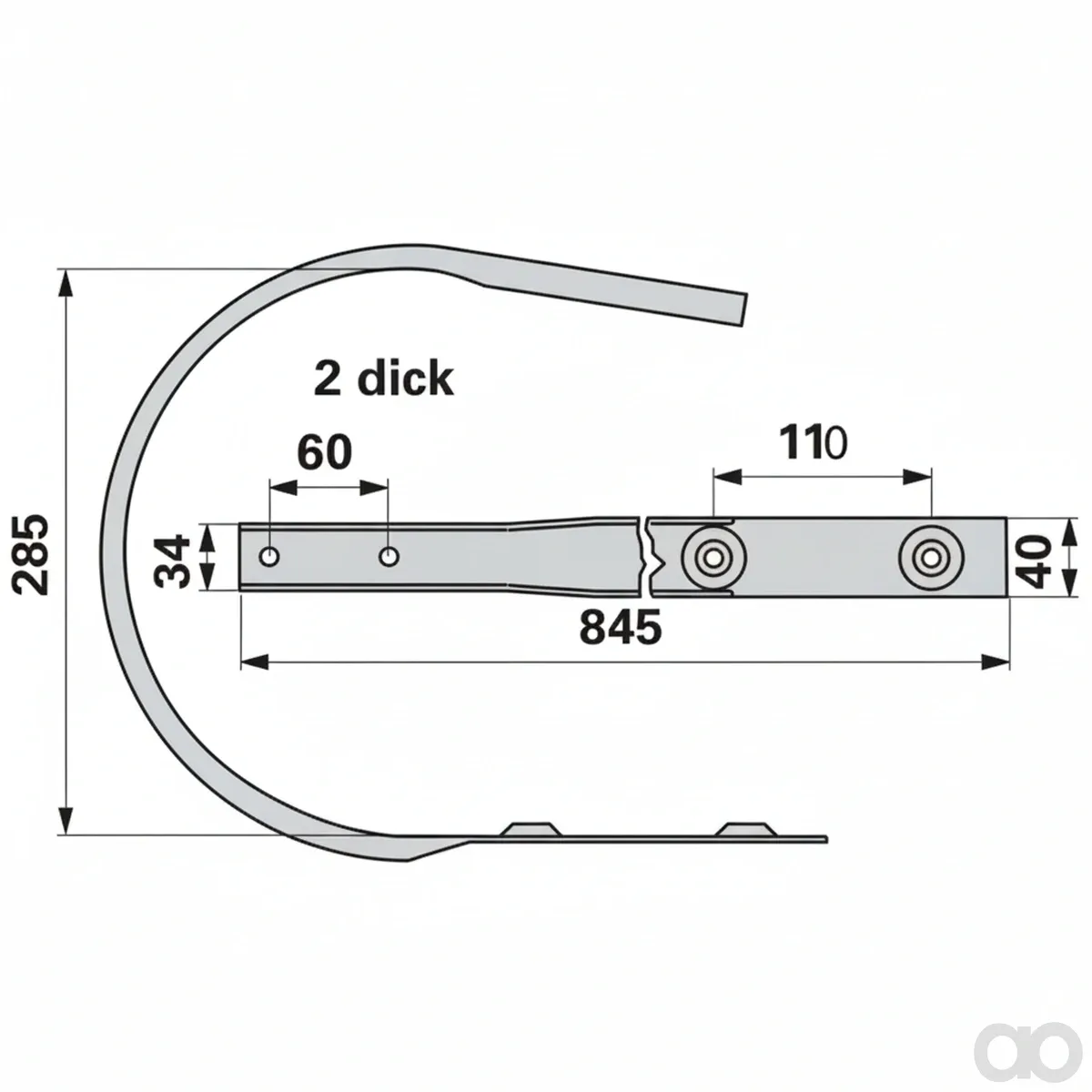 Prillinger - 00544510 - Pick Up Abstreifer Anstelle Von