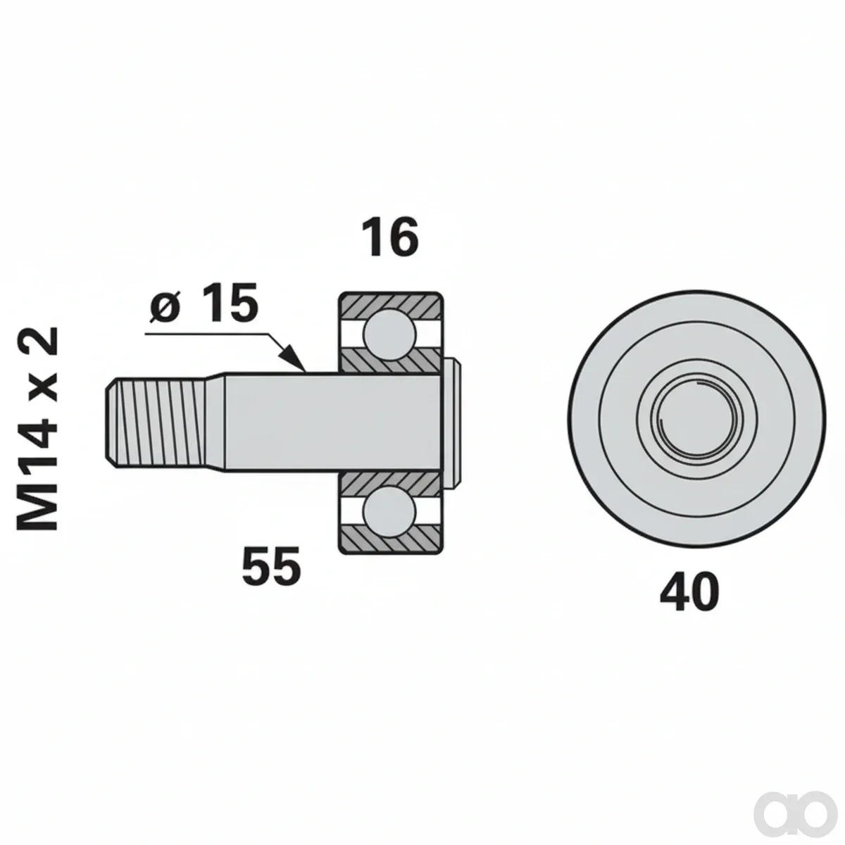 Prillinger - 00544517 - Laufrolle Komplett Anstelle Von