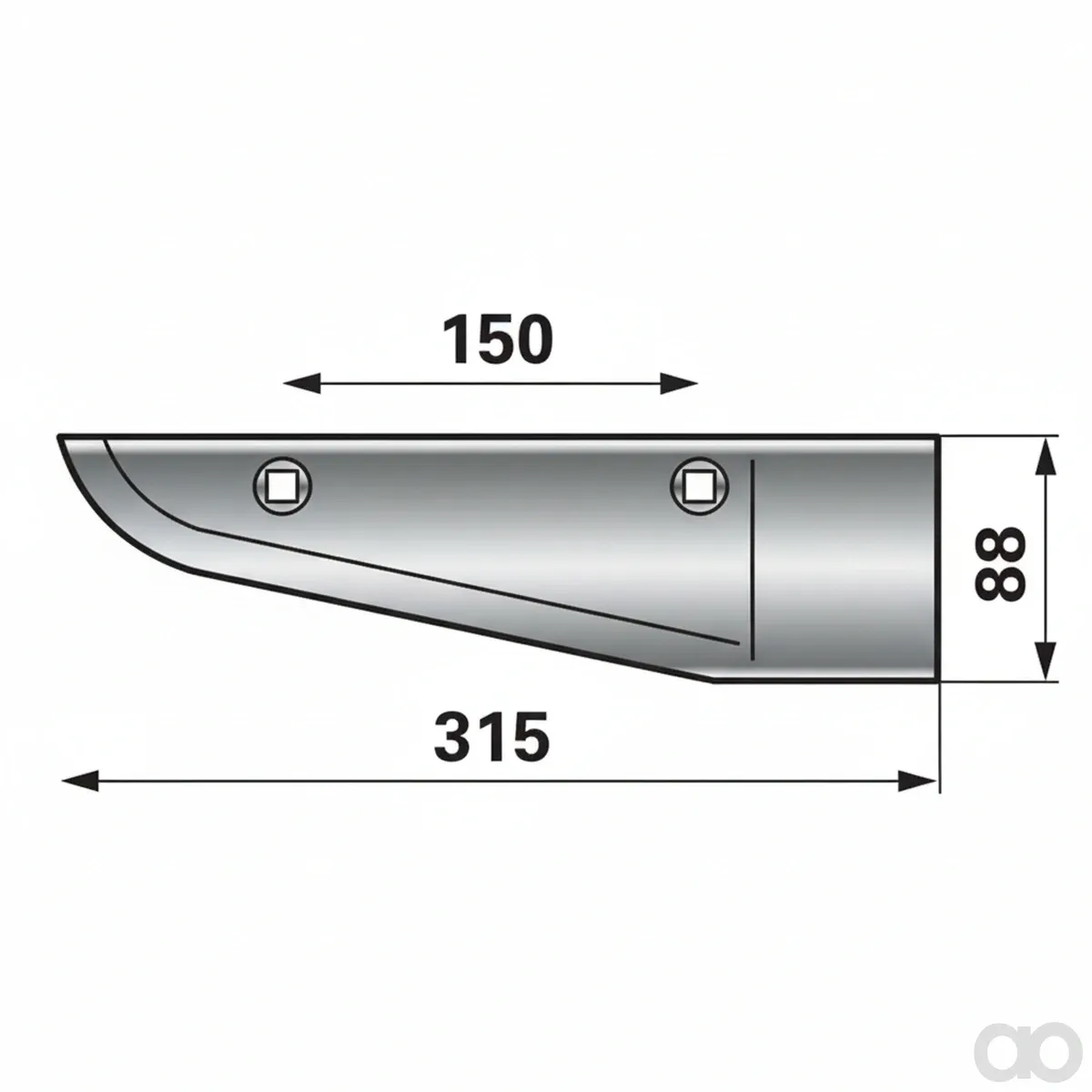 Prillinger - 00566102 - Roderschare rechts Anstelle vo