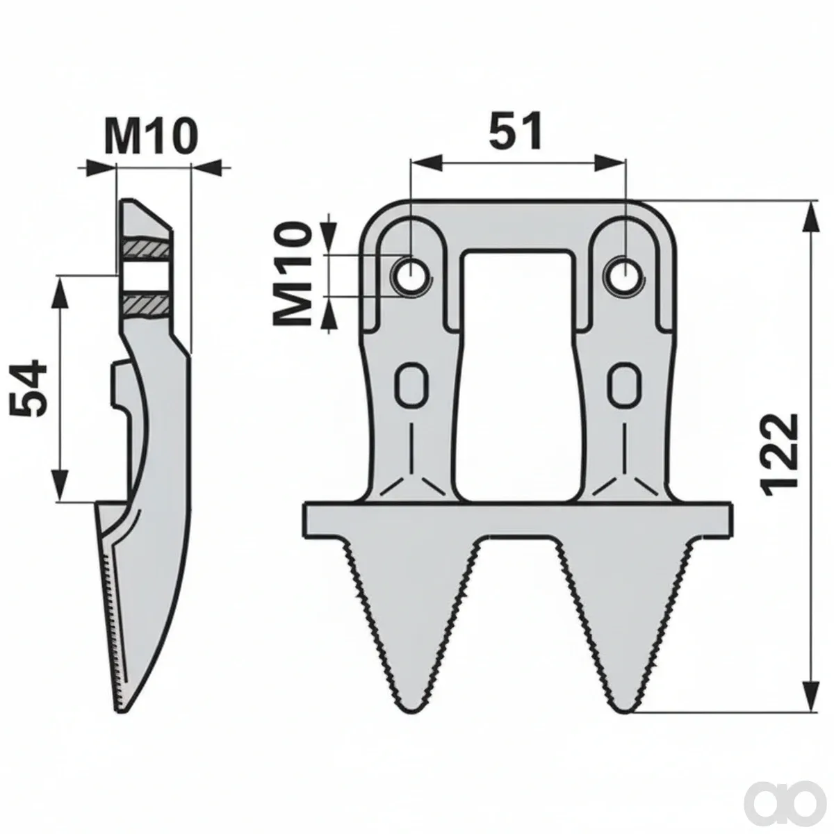 Prillinger - 00604173 - Doppelmulchfinger Anstelle von