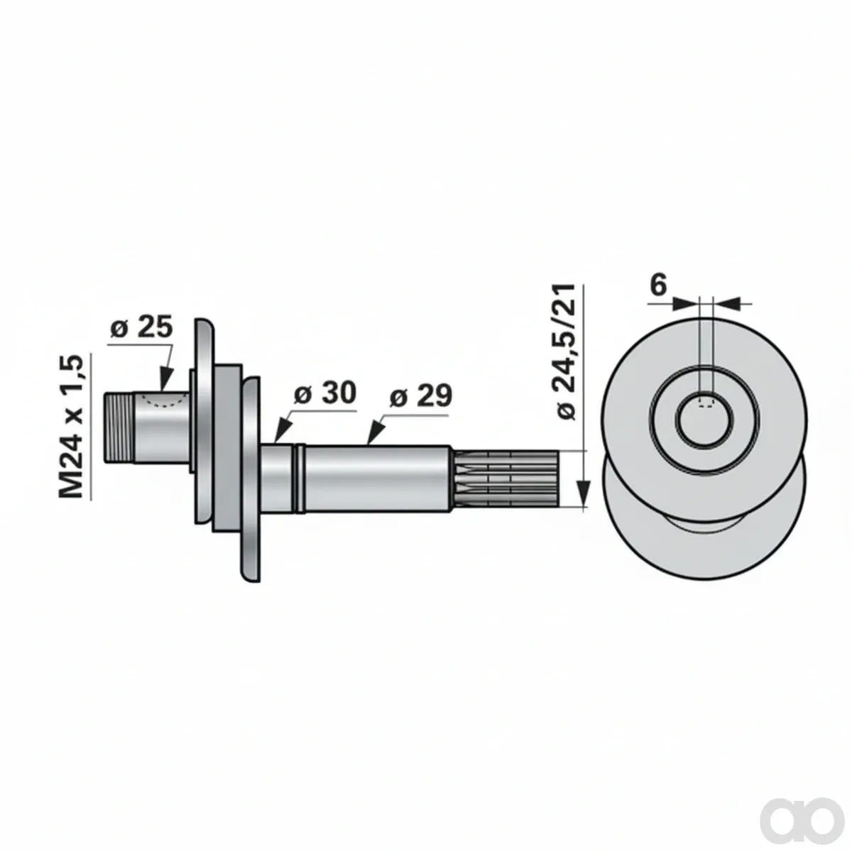 Prillinger - 00606426 - Exzenterwelle Anstelle von Vogel