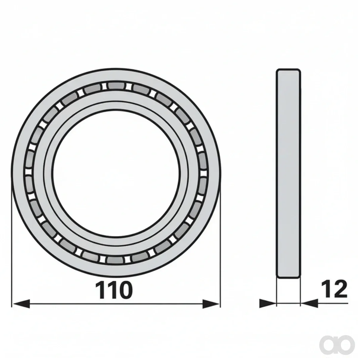 Prillinger - 00606600 - Kugellager 75X110X12 Mm Anstel