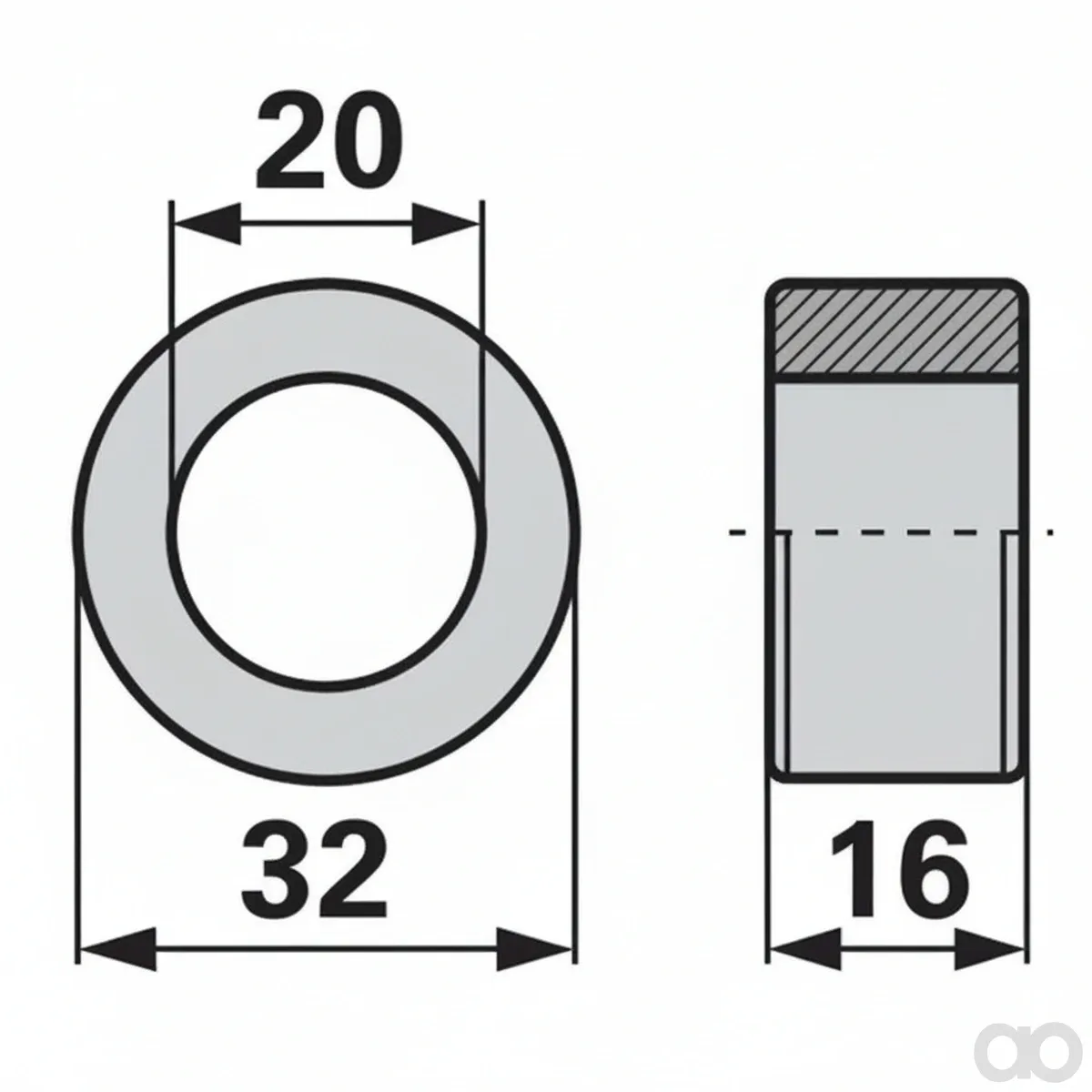 Prillinger - 00606624 - Antriebsrolle Dm 32 Mm Anstell