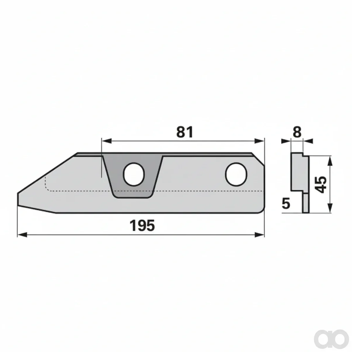Prillinger - 00614303 - Messerkopf fuer Innenschuh Anstelle