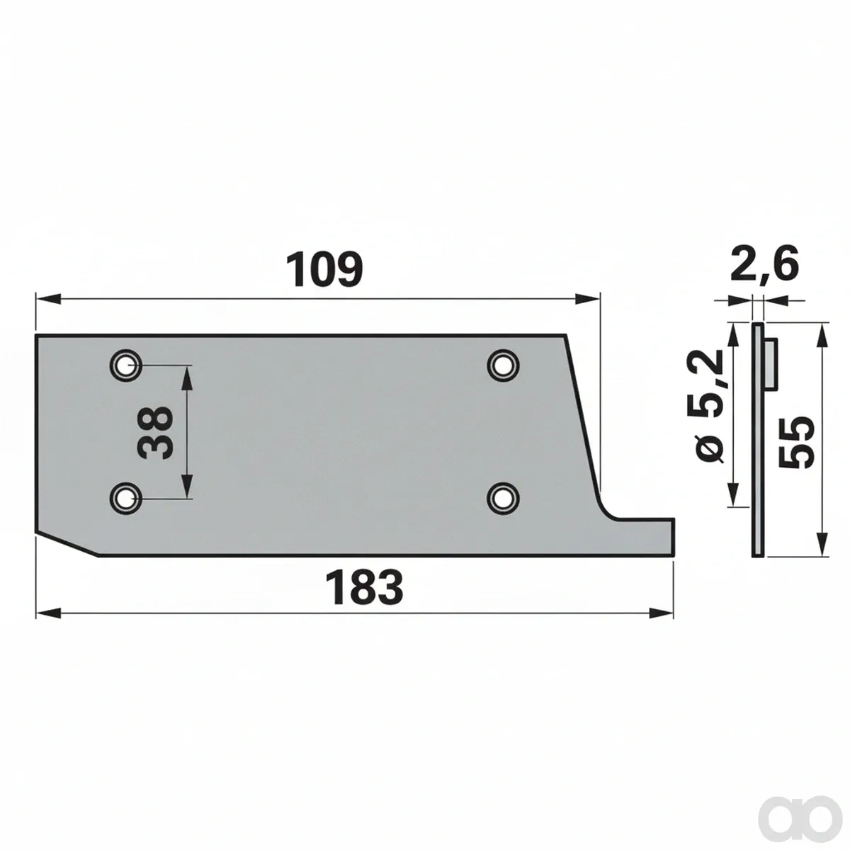 Prillinger - 00615450 - Schuhplatte fuer Innenschuh Anstelle