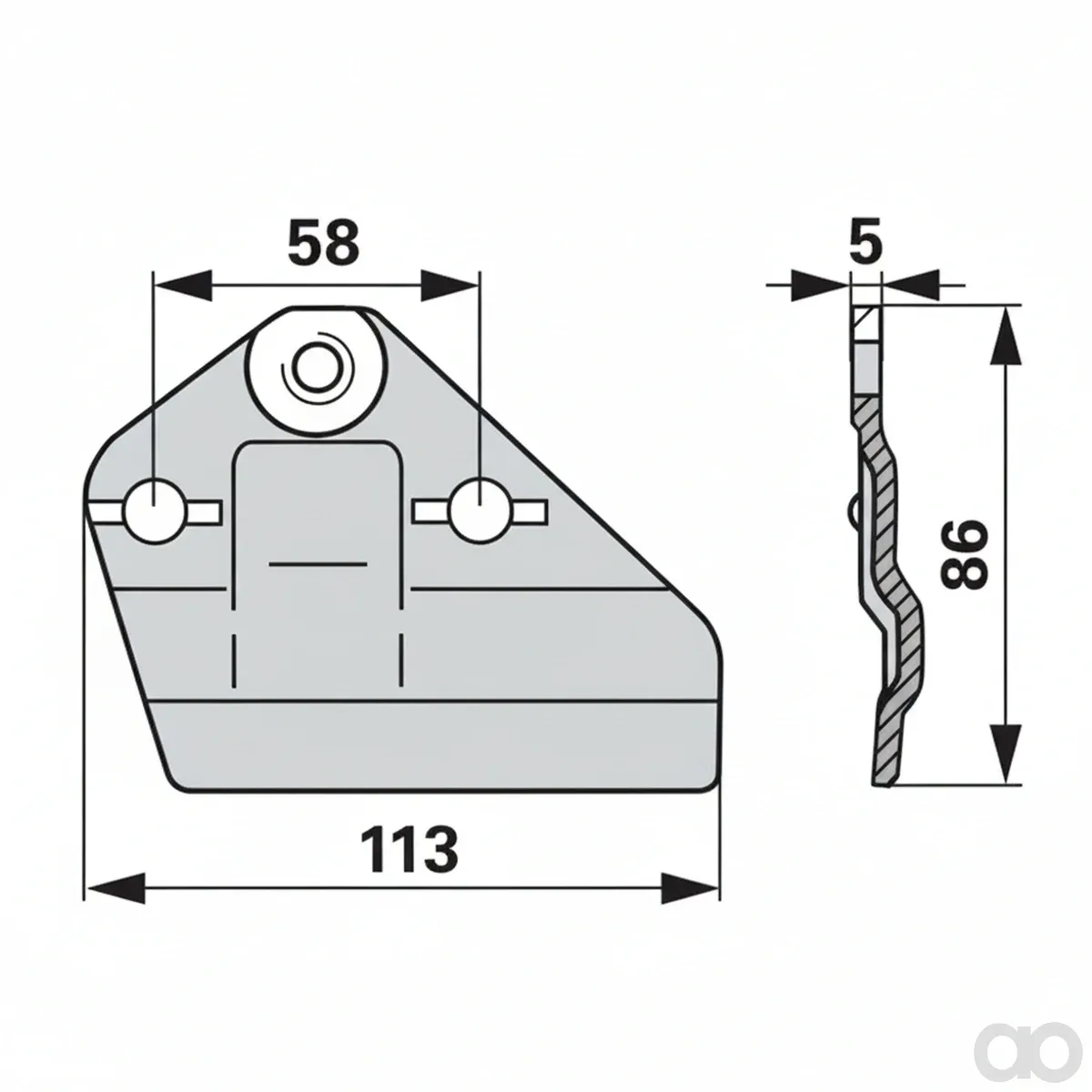 Prillinger - 00616301 - Messerhalter Anstelle Von Moertl