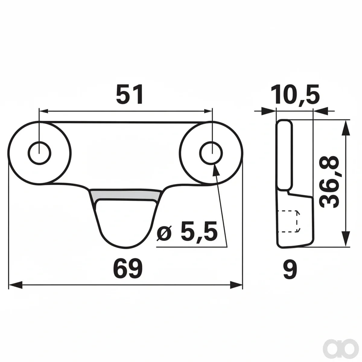 Prillinger - 00616605 - Fuehrungsplatte Zu Bcs 524.5859