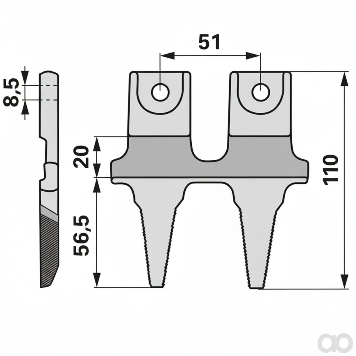 Prillinger - 00616652 - Doppelfinger Zu Bcs 524.58713T