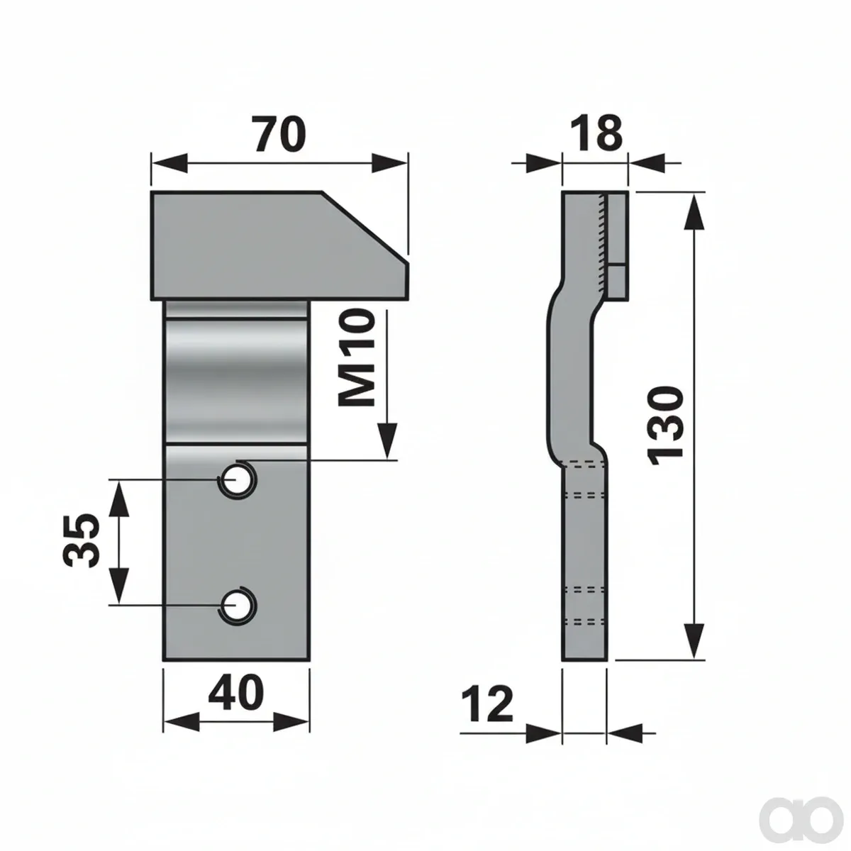 Prillinger - 00618311 - Schleifsohle Stangen Anstelle Von