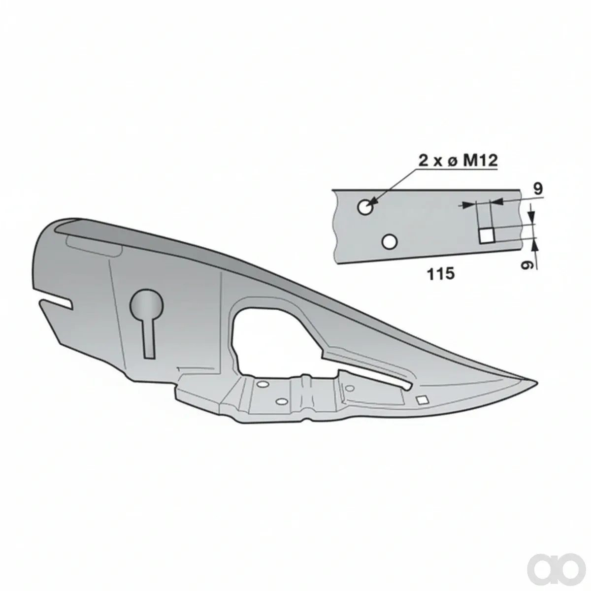 Prillinger - 00621300 - Aussenschuh mit Schuhplatte Anstelle