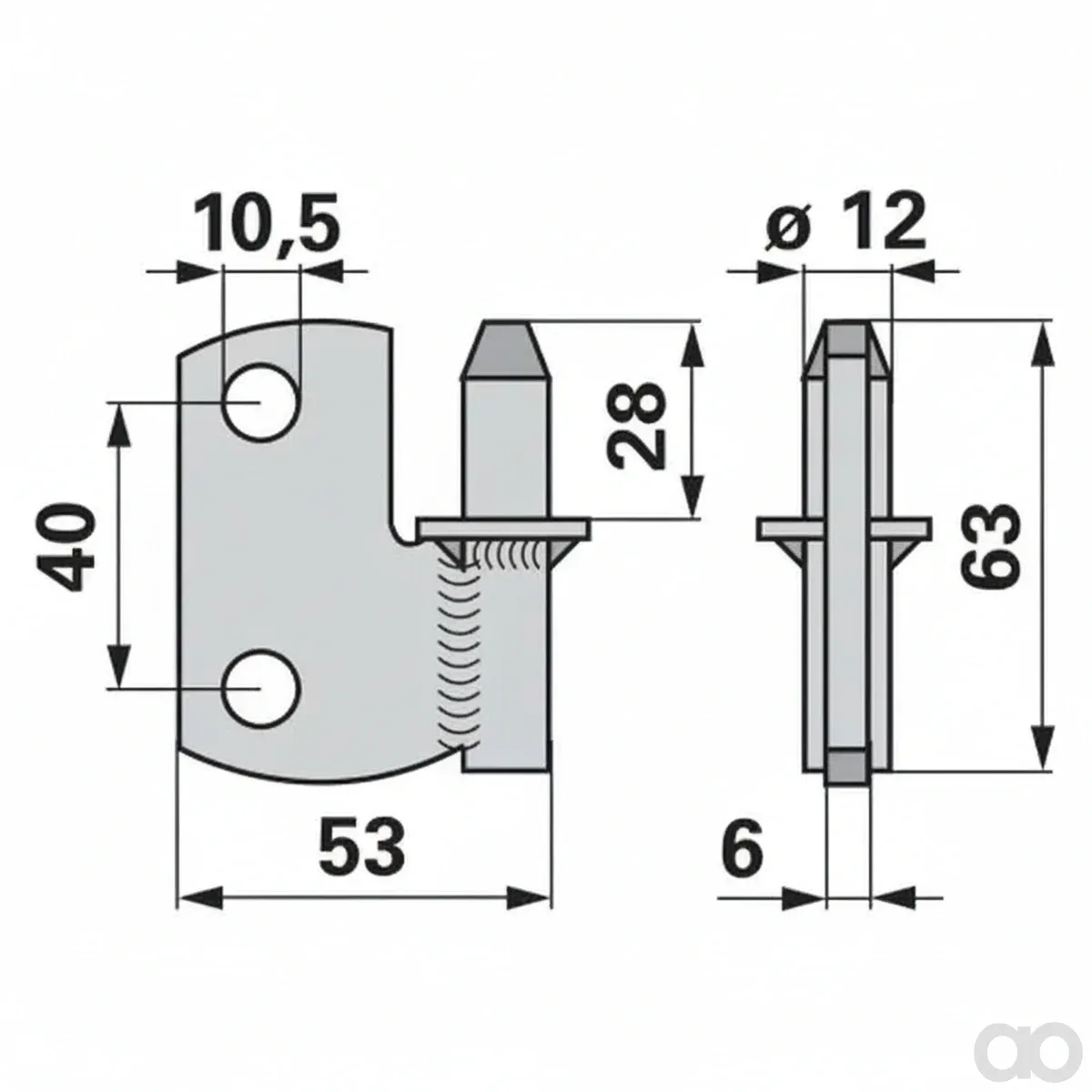 Prillinger - 00629044 - Scharnierzapfen Anstelle Von A