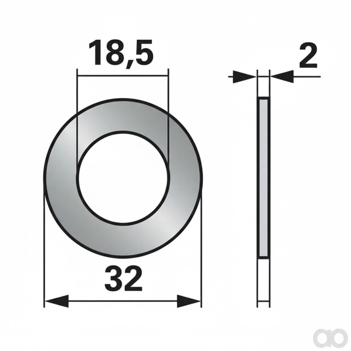 Prillinger - 00629051 - Unterlagscheibe Anstelle Von Aebi