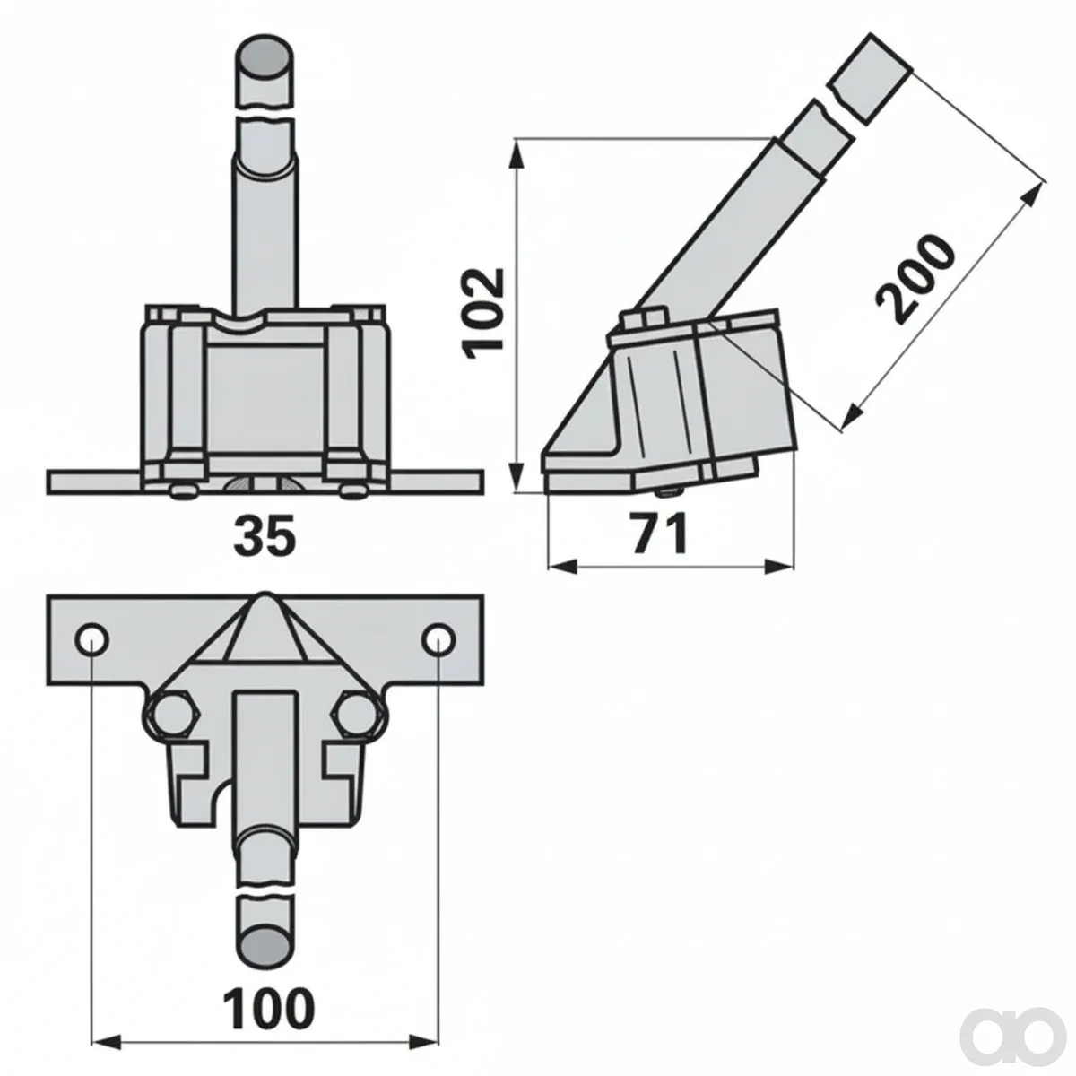 Prillinger - 00645101 - Messerkopf Mit Kurzer Grundplatte