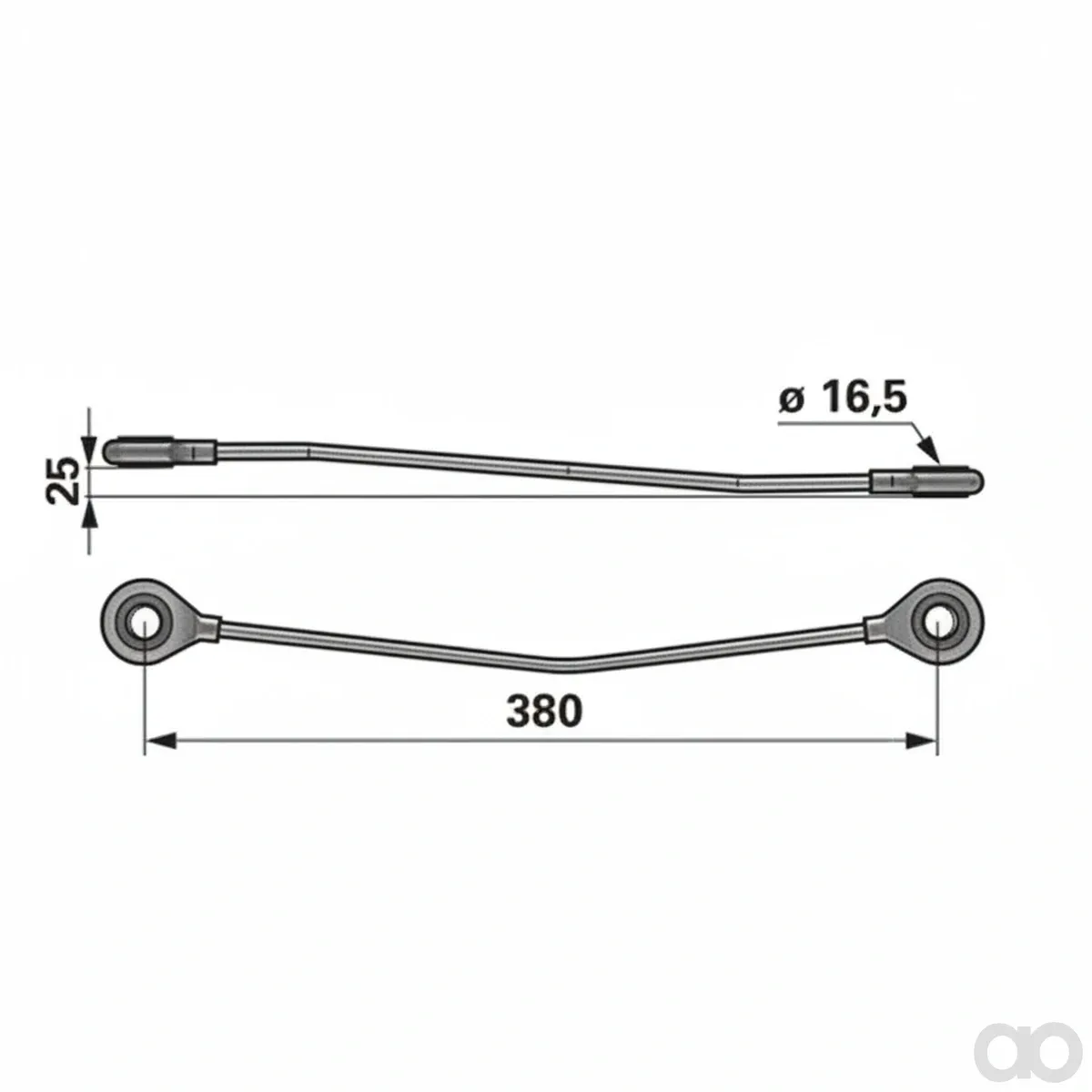 Prillinger - 00647707 - Lenkstange Vorne, Anstelle