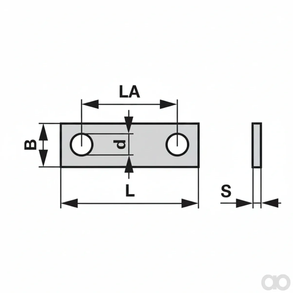 Prillinger - 00670150 - Schlaeger 128x40x6 mm