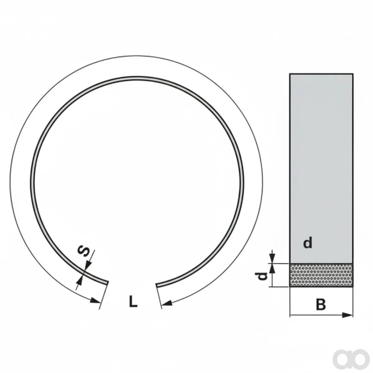 Prillinger - 00670686 - Rundsieb offen 1620x73x2 Loch
