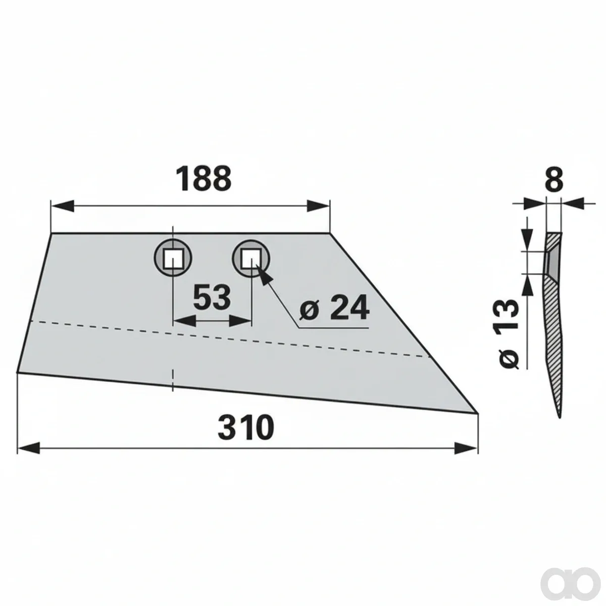 Prillinger - 00690145 - Stockraeumschare rechts Anstell