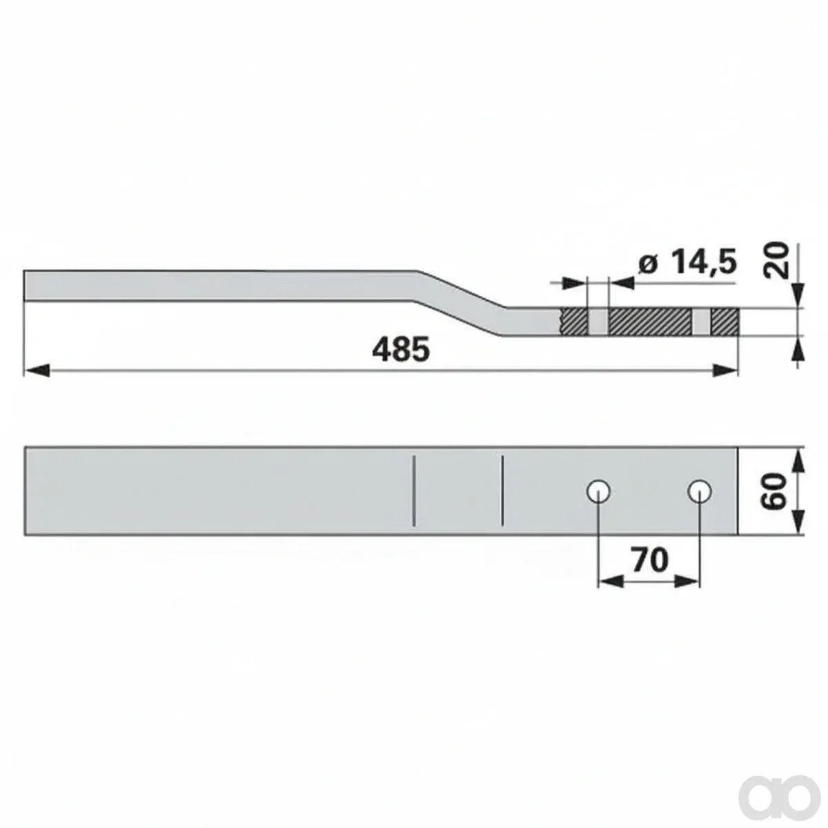 Prillinger - 00690160 - Ersatzstiel 60X20X485Mm