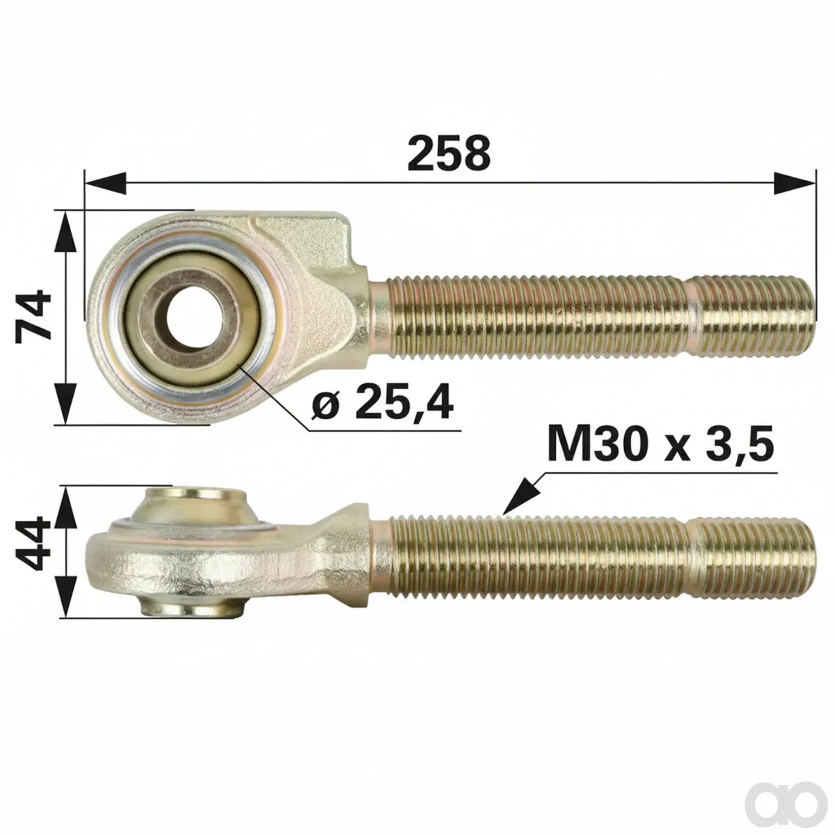 Prillinger - 10308538 - Kugelgelenkkopf M30 193 mm