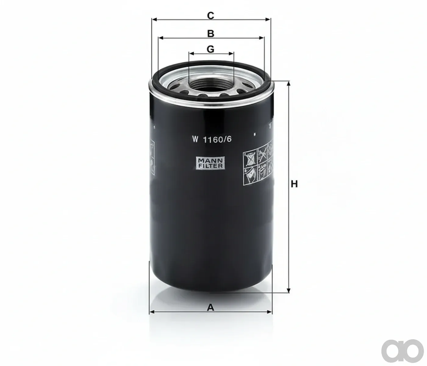 Unbranded - W11606 - Hydraulikfilter