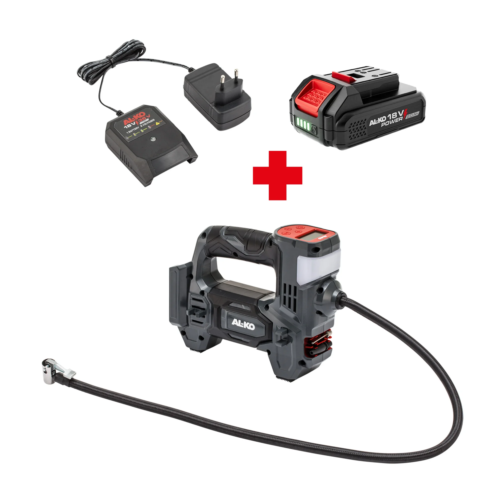 Al Ko - 114158 - Akku-Kompressor AKKU ACD 1810 18 V Set 2 Ah