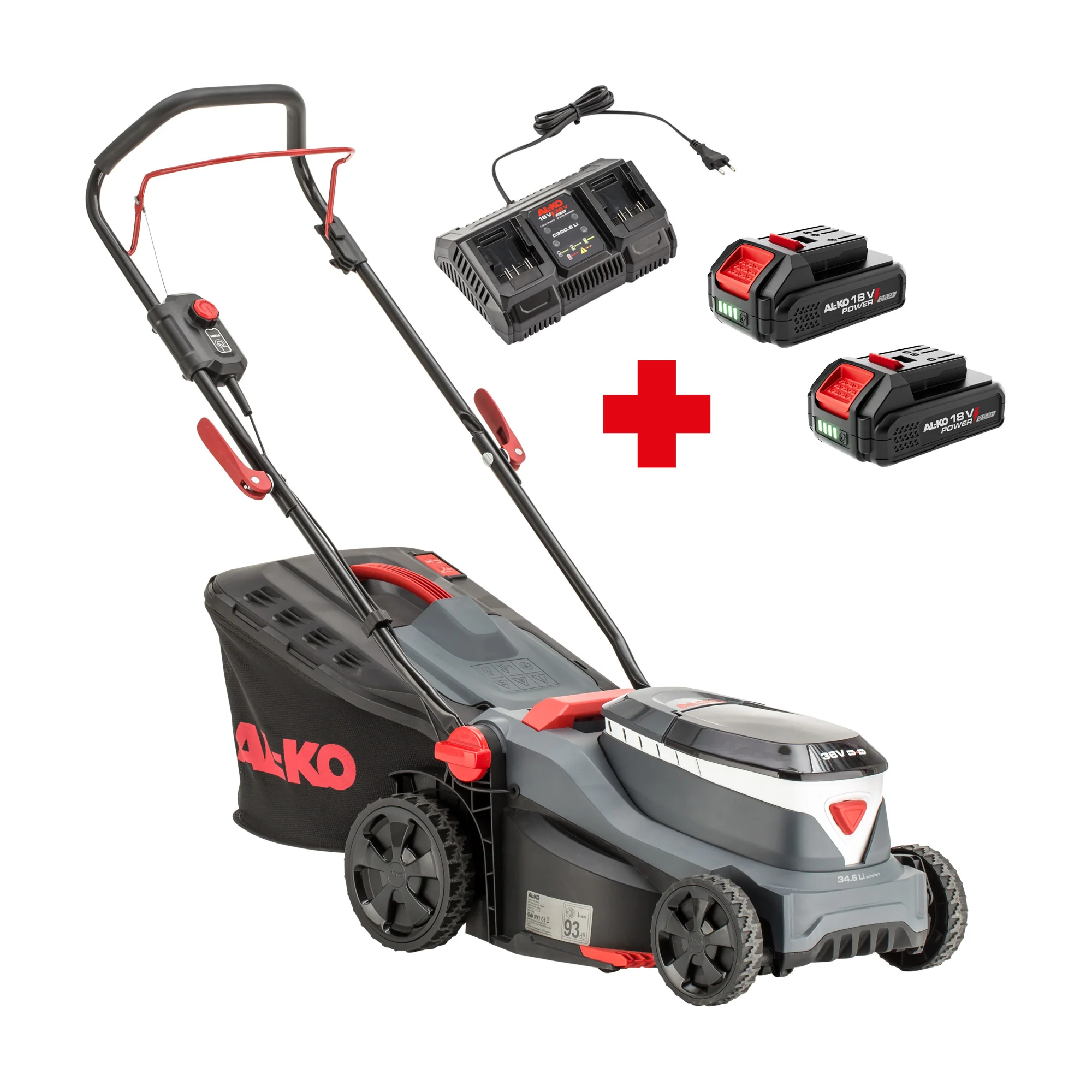 Al Ko - 114170 - Akku-Rasenmäher AKKU 34.6 LI COMFORT Set 2x2.5 Ah