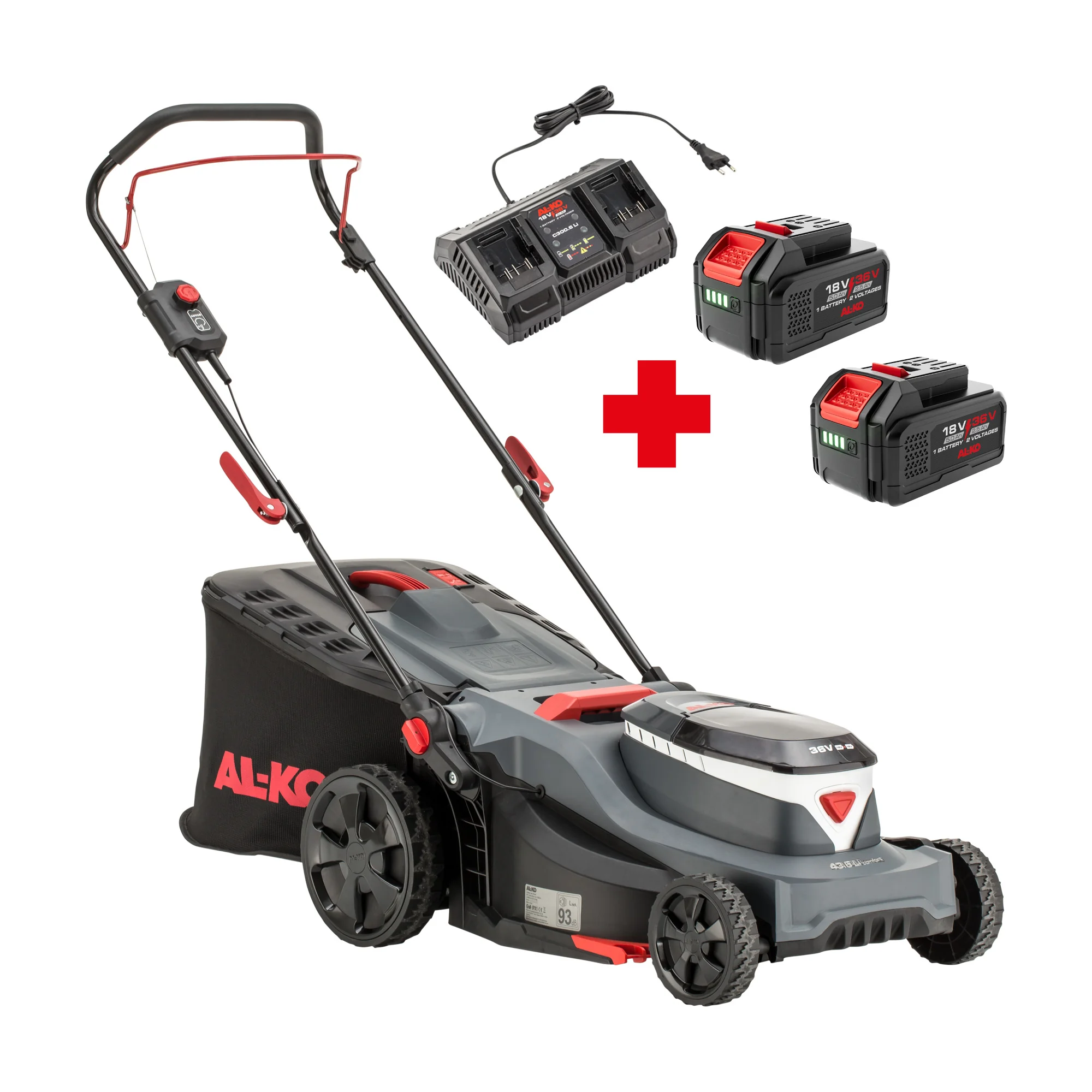 Al Ko - 114172 - Akku-Rasenmäher AKKU 43.6 LI COMFORT Set 2x5.0 Ah